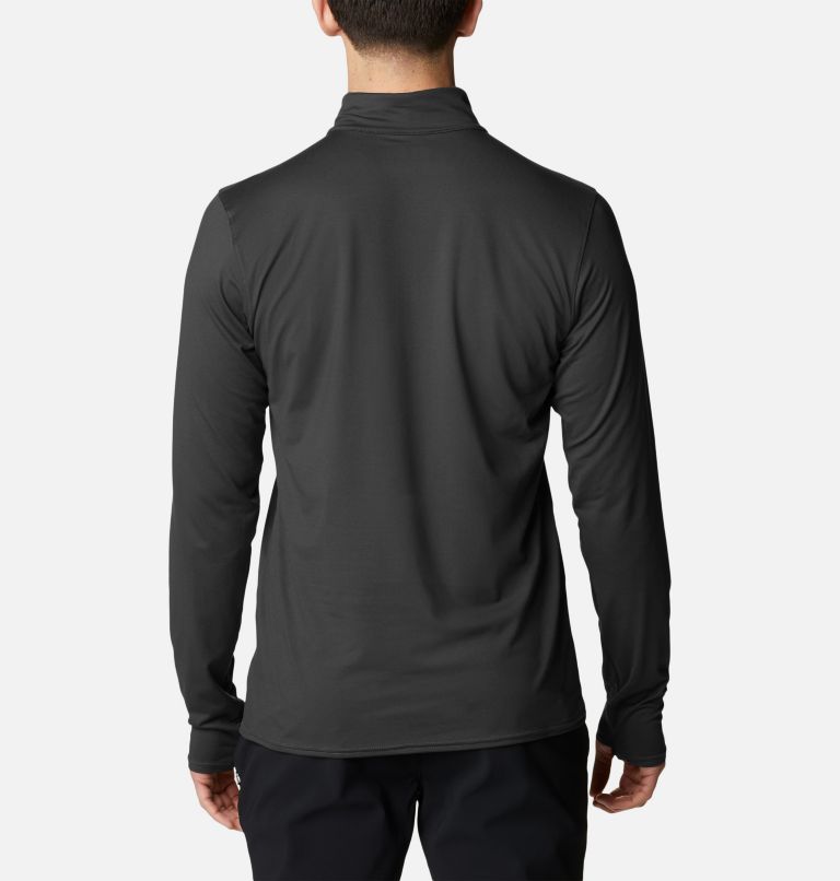 Men's Tech Trail Quarter Zip Pullover Shirt, Color: Black, image 2
