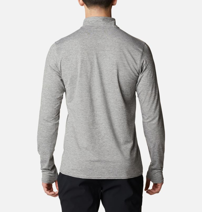 Men's Tech Trail Quarter Zip Pullover Shirt, Color: City Grey Heather, image 2