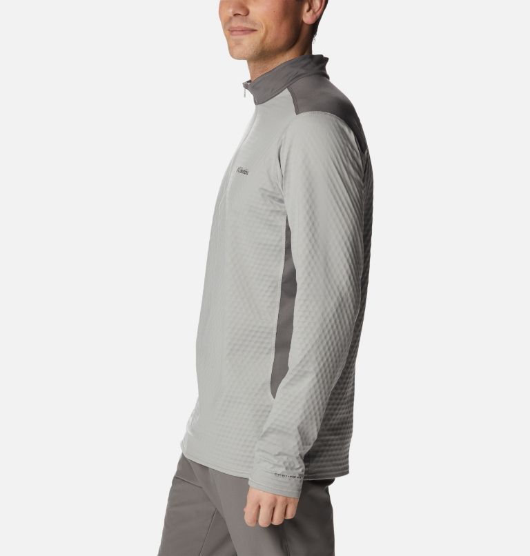 Men's Bliss Ascent Quarter Zip Pullover, Color: Columbia Grey, City Grey, image 3