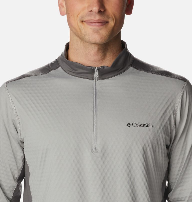Men's Bliss Ascent Quarter Zip Pullover, Color: Columbia Grey, City Grey, image 4