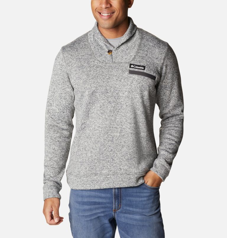 Men's Sweater Weather Fleece Pullover, Color: City Grey Heather, image 1