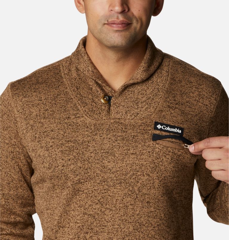 Men's Sweater Weather Fleece Pullover, Color: Delta Heather, image 4