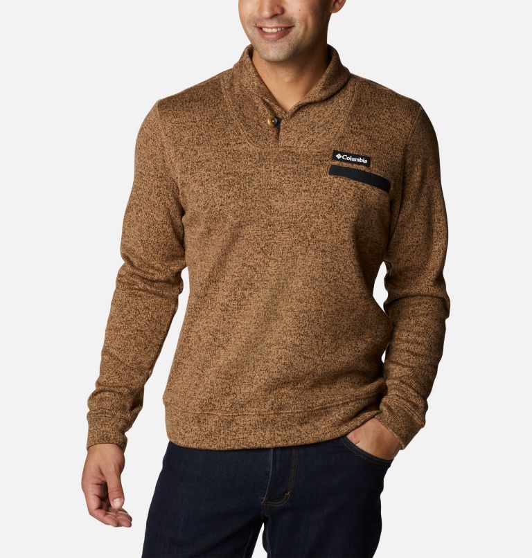 Thumbnail: Chandail en polaire Sweater Weather Homme, Color: Delta Heather, image 1