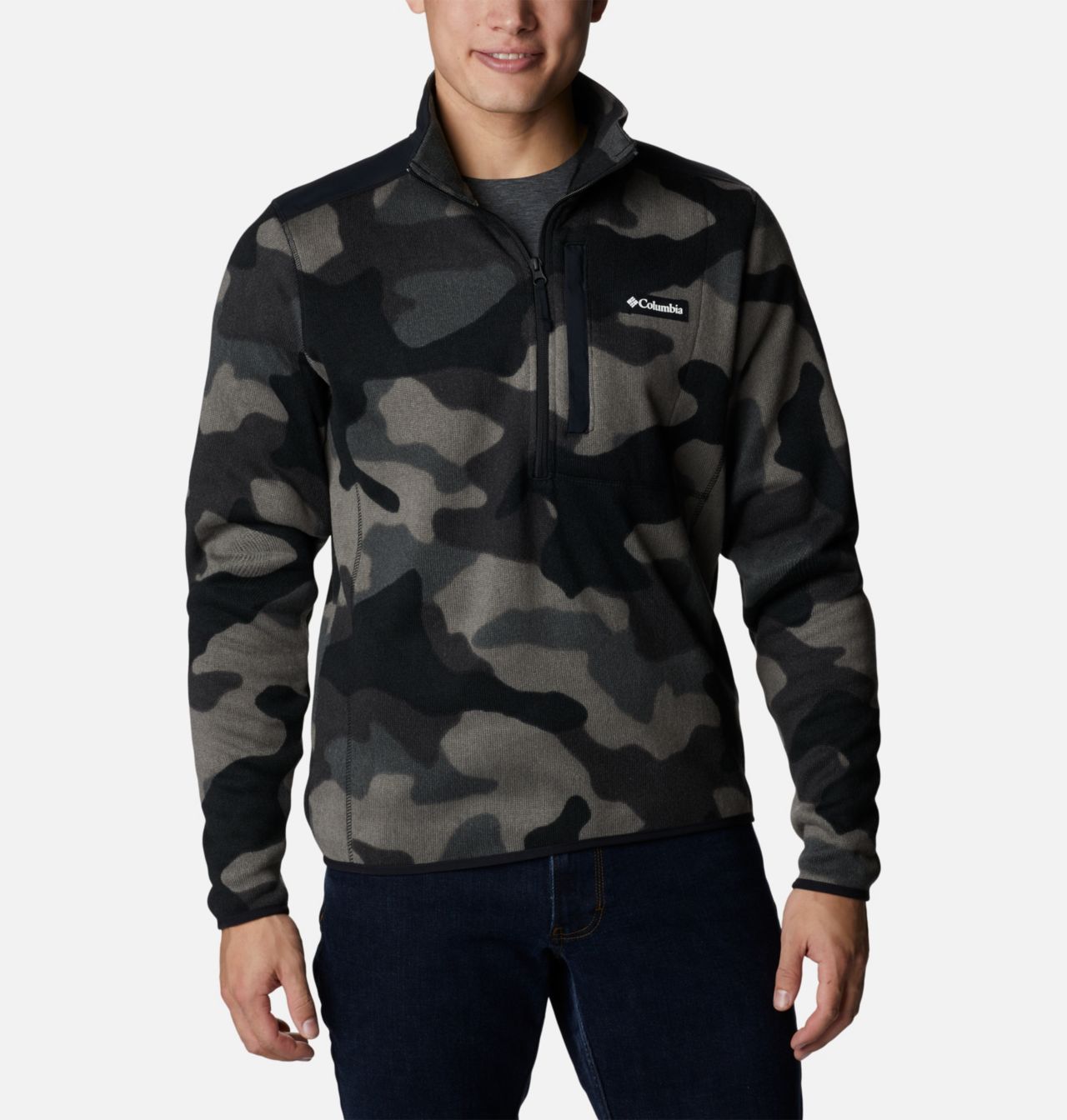 Men's Sweater Weather™ II Printed Fleece Half Zip Pullover 1