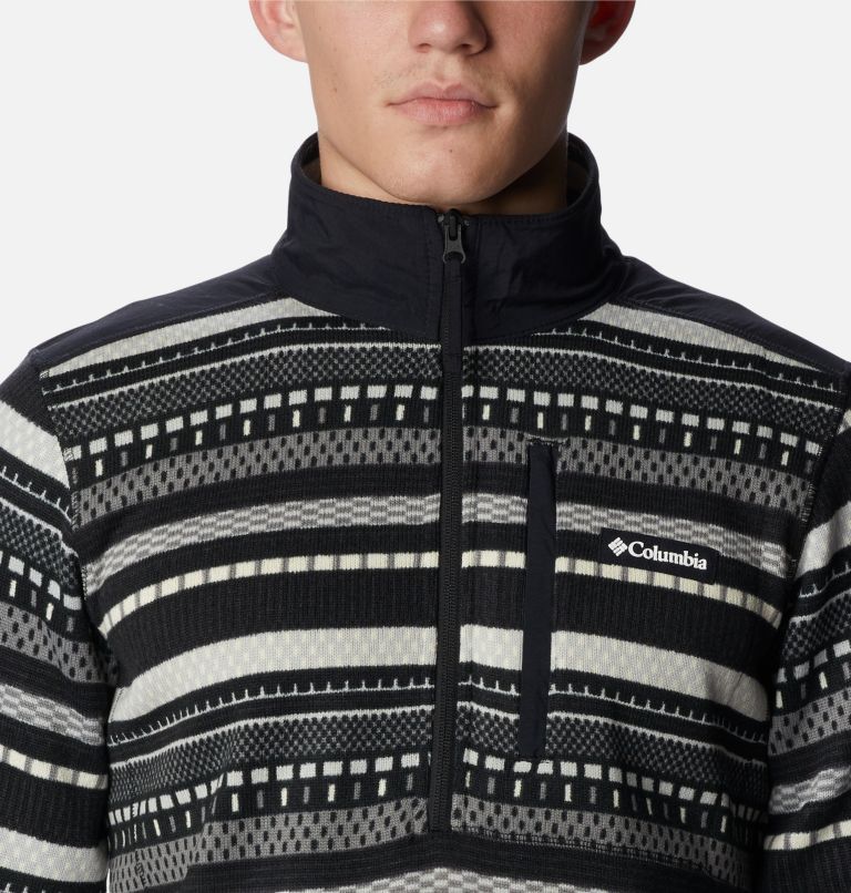 Sweater Weather II Printed Half Zip | 012 | M, Color: Shark Apres Stripe, image 4
