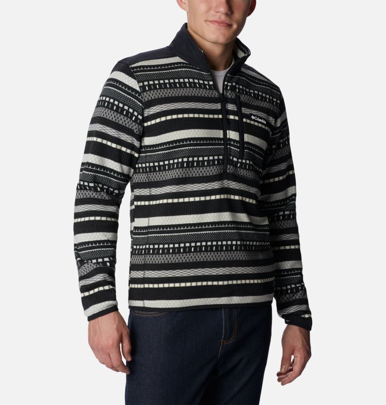 Sweater Weather II Printed Half Zip | 012 | M, Color: Shark Apres Stripe, image 5