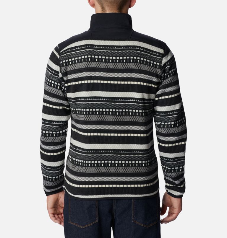 Sweater Weather II Printed Half Zip | 012 | M, Color: Shark Apres Stripe, image 2