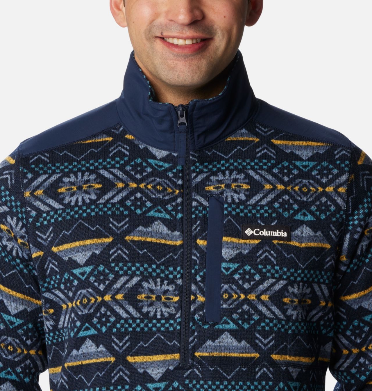 Sweater Weather™ II Printed Half Zip | 465 | S 4