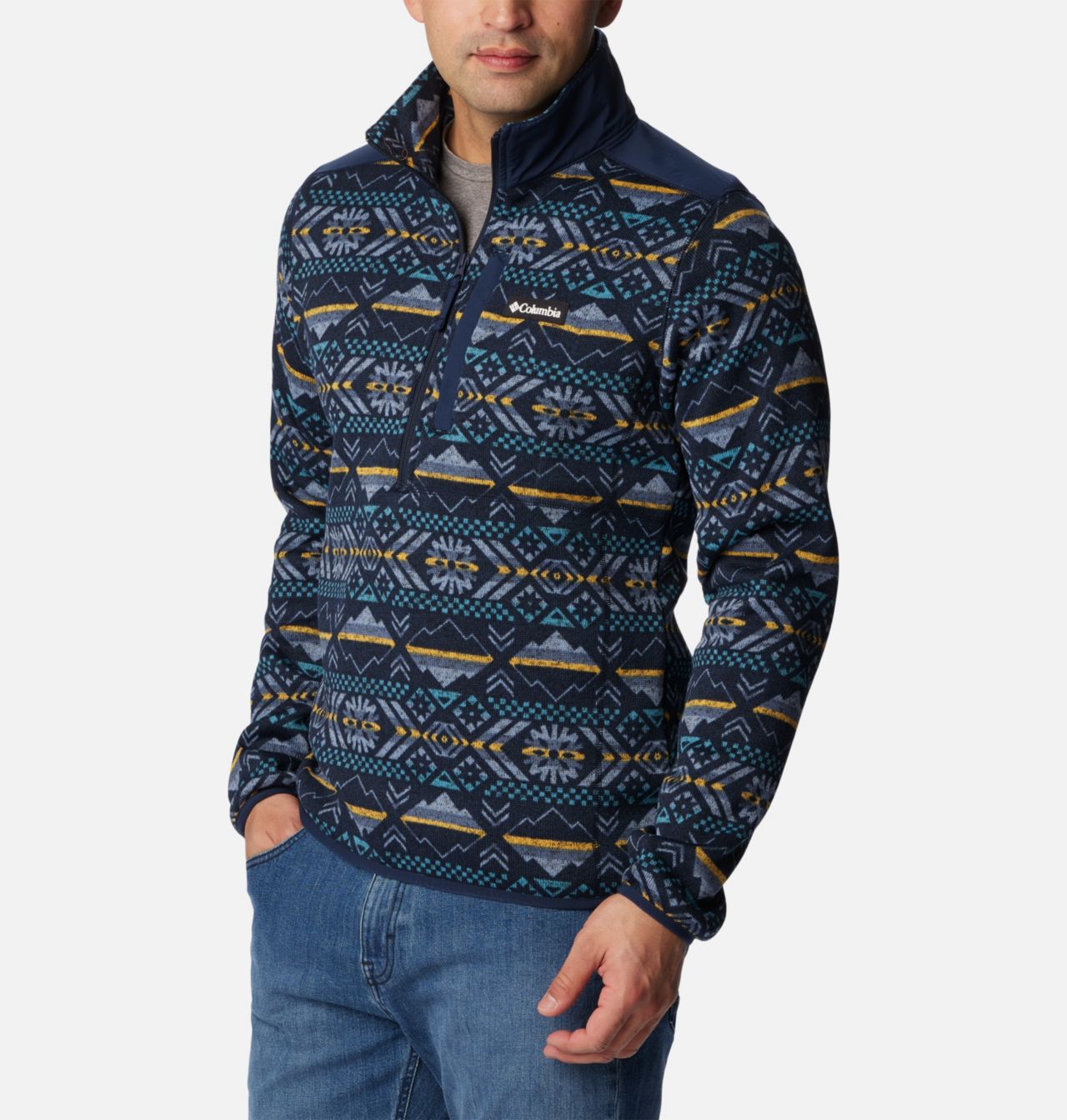 Sweater Weather™ II Printed Half Zip | 465 | S 5