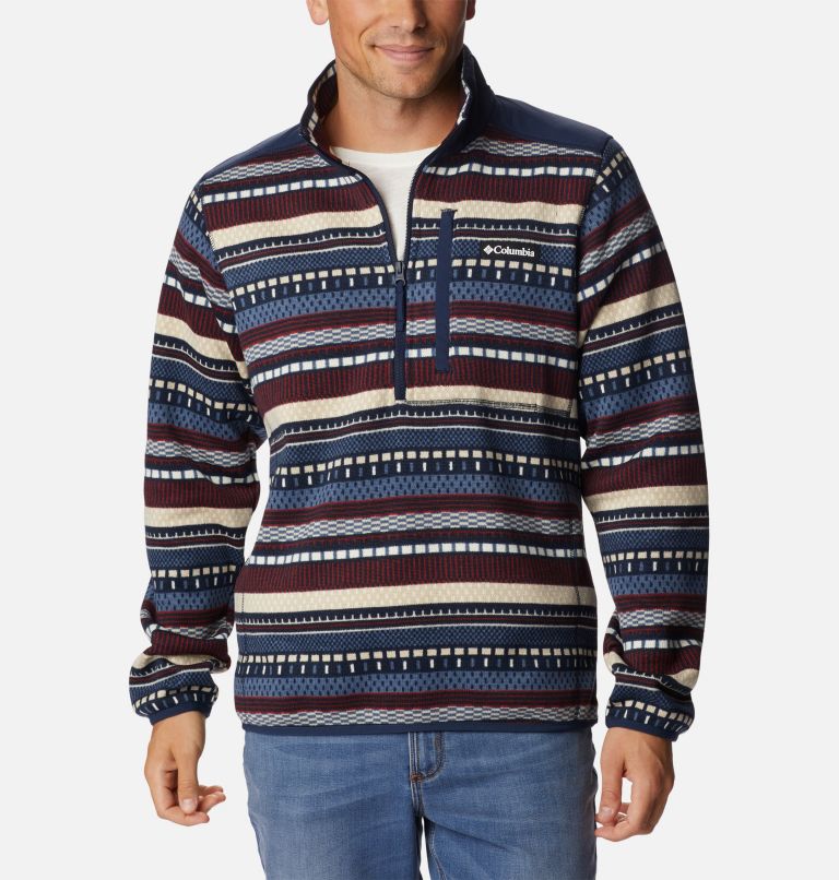 Columbia Forro polar con estampado de invierno para hombre