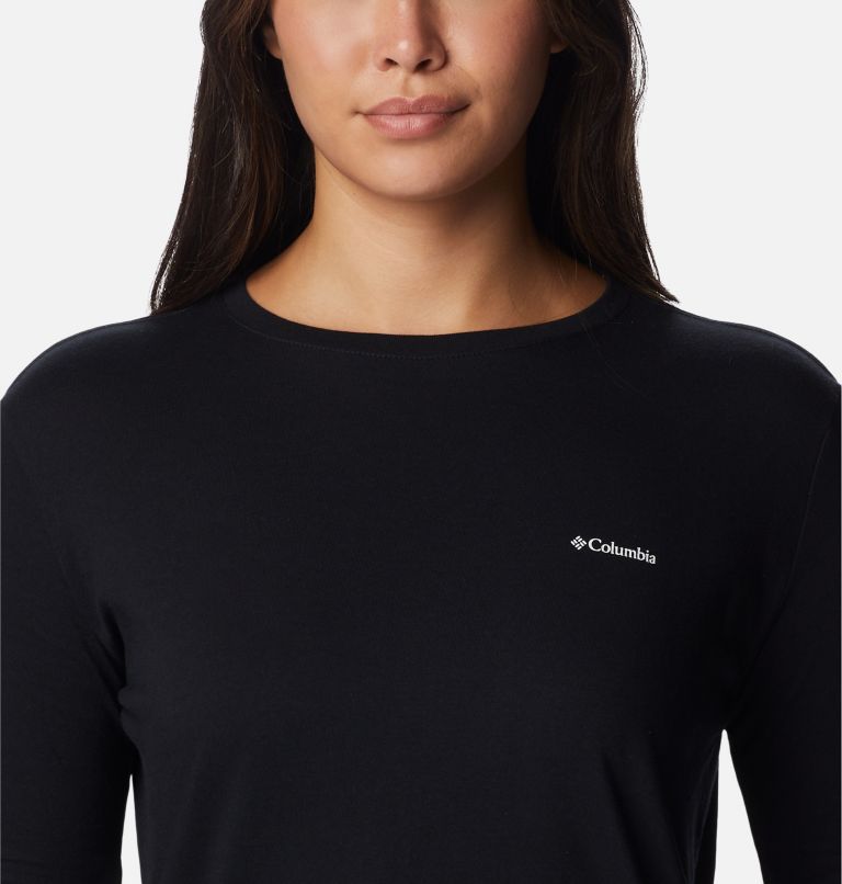 Thumbnail: T-shirt Manches Longues North Cascades Femme, Color: Black, CSC Branded Sleeve, image 4