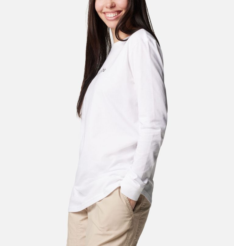 Women's North Cascades Long Sleeve T-shirt, Color: White, Gem Columbia, image 5