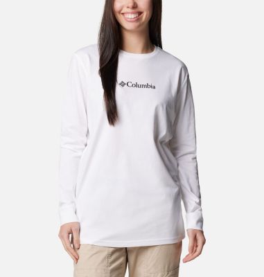 Women's North Cascades Long Sleeve T-shirt, Color: White, Gem Columbia, image 1