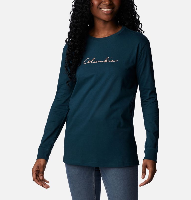 Columbia North Cascades sleeve print long sleeve t-shirt in stone