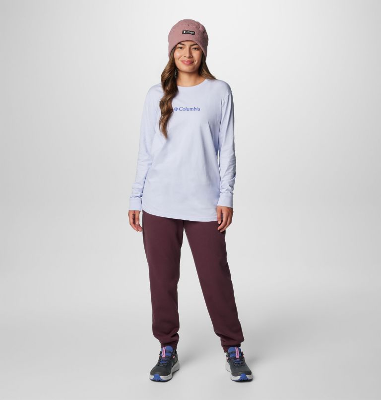 Women's North Cascades Long Sleeve T-shirt, Color: Snowdrift, Gem Columbia, image 3