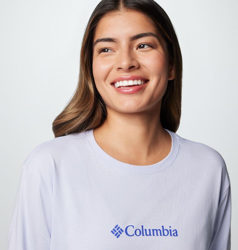 Women's North Cascades Long Sleeve T-shirt, Color: Snowdrift, Gem Columbia, image 5