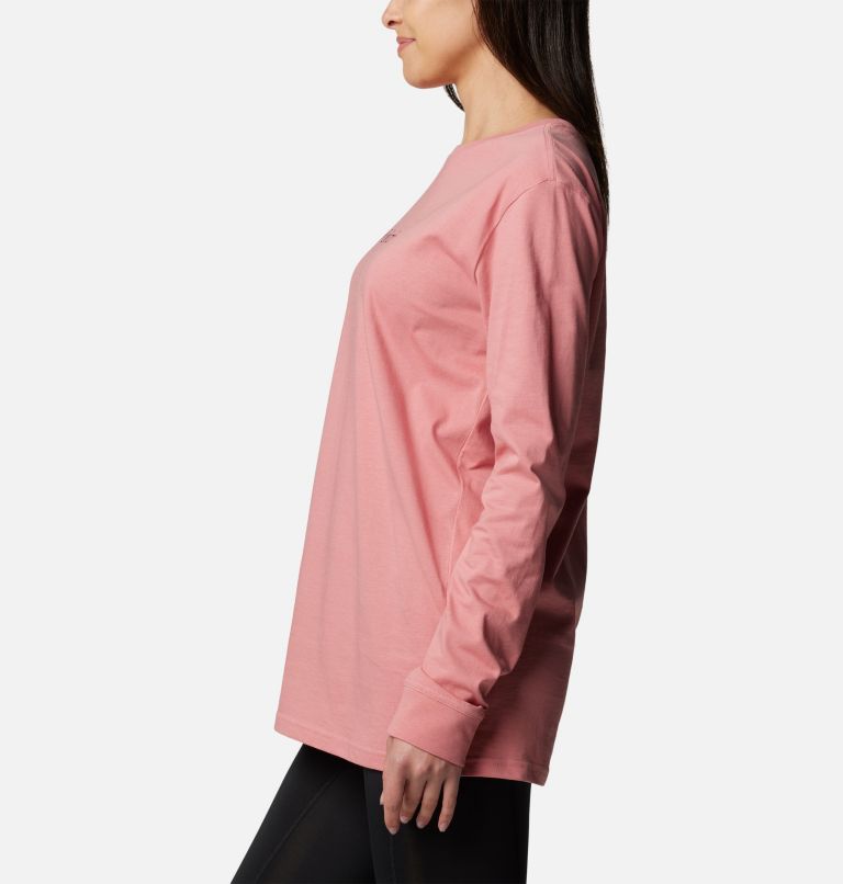Women's North Cascades Long Sleeve T-shirt, Color: Pink Agave, Gem Columbia, image 3