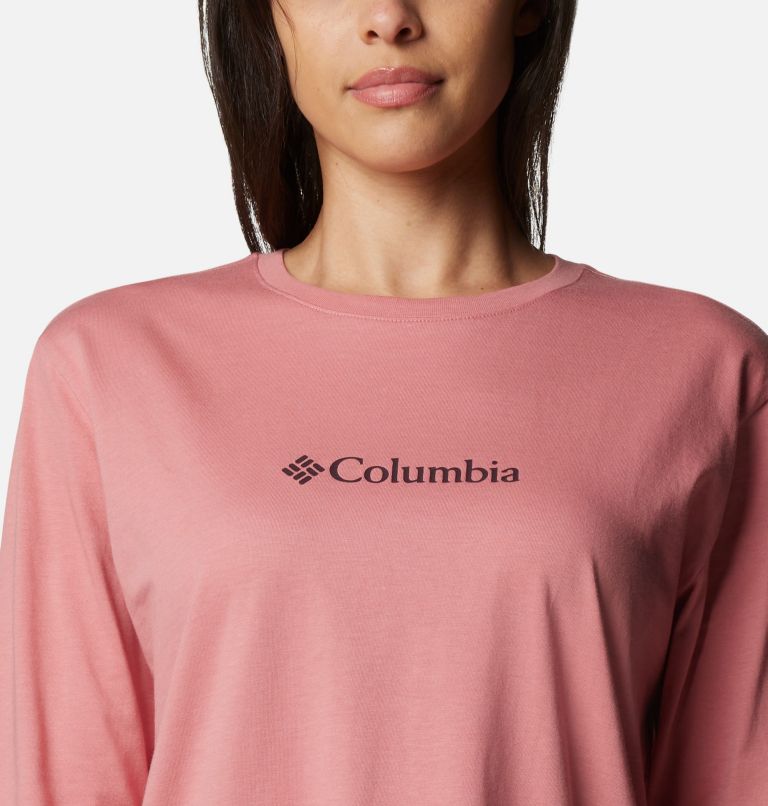 Women's North Cascades Long Sleeve T-shirt, Color: Pink Agave, Gem Columbia, image 4