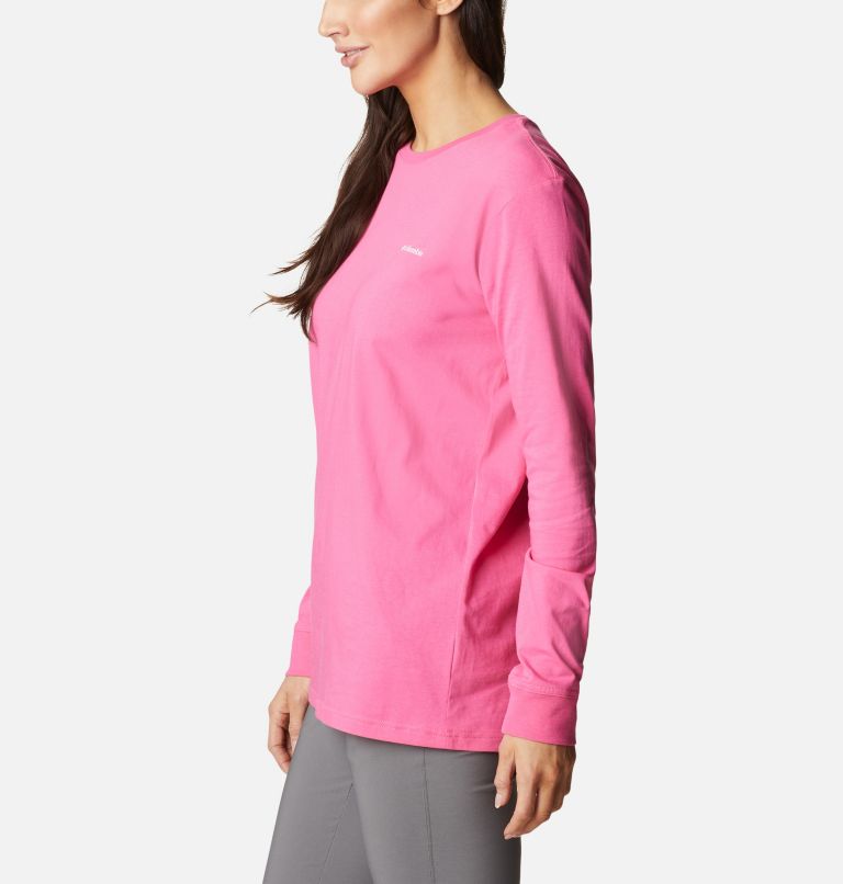 North Cascades Back Graphic LS Tee, Color: Wild Geranium, Boundless Graphic, image 3