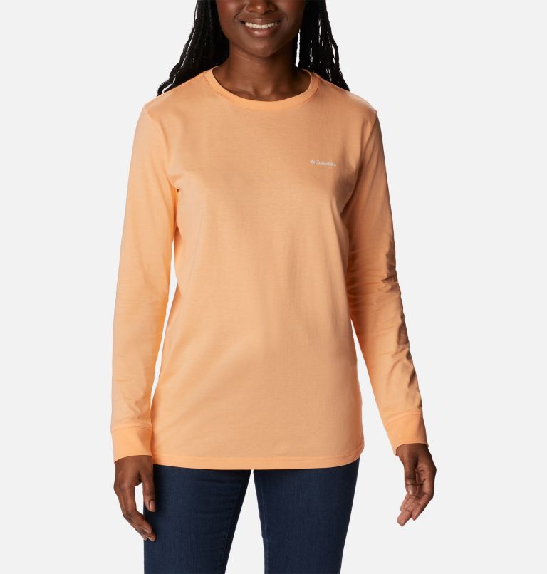 Long sleeve crew shop neck tee womens