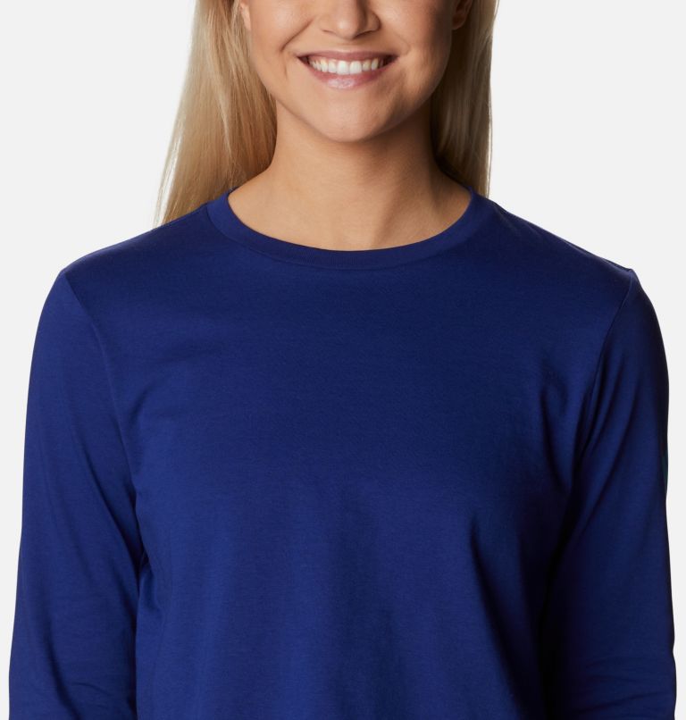 T-shirt Imprimé Manches Longues North Cascades Femme, Color: Dk Sapphire, CSC Gradient Sleeve, image 4