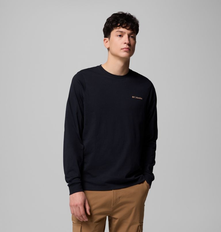 CSC Seasonal Logo Longsleeve aus Bio-Baumwolle T-Shirt für Männer, Color: Black, Meadowland, image 3