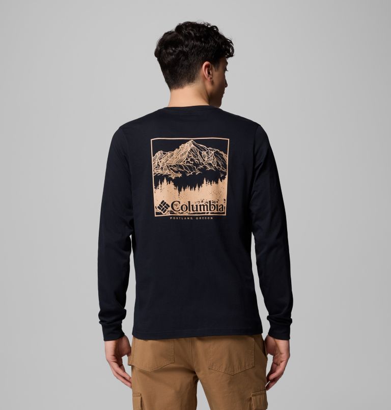 CSC Seasonal Logo Longsleeve aus Bio-Baumwolle T-Shirt für Männer, Color: Black, Meadowland, image 1
