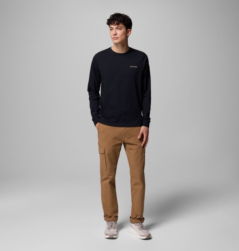CSC Seasonal Logo Longsleeve aus Bio-Baumwolle T-Shirt für Männer, Color: Black, Meadowland, image 2