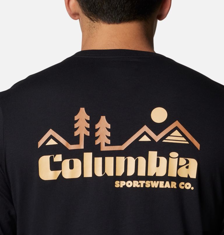 Men's CSC Seasonal Logo Long Sleeve Organic Cotton T-Shirt, Color: Black, Peaked Badge, image 5