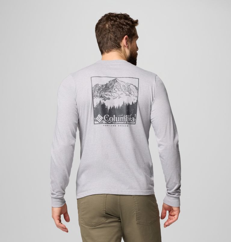 CSC Seasonal Logo Longsleeve aus Bio-Baumwolle T-Shirt für Männer, Color: Columbia Grey Hthr, Meadowland, image 1