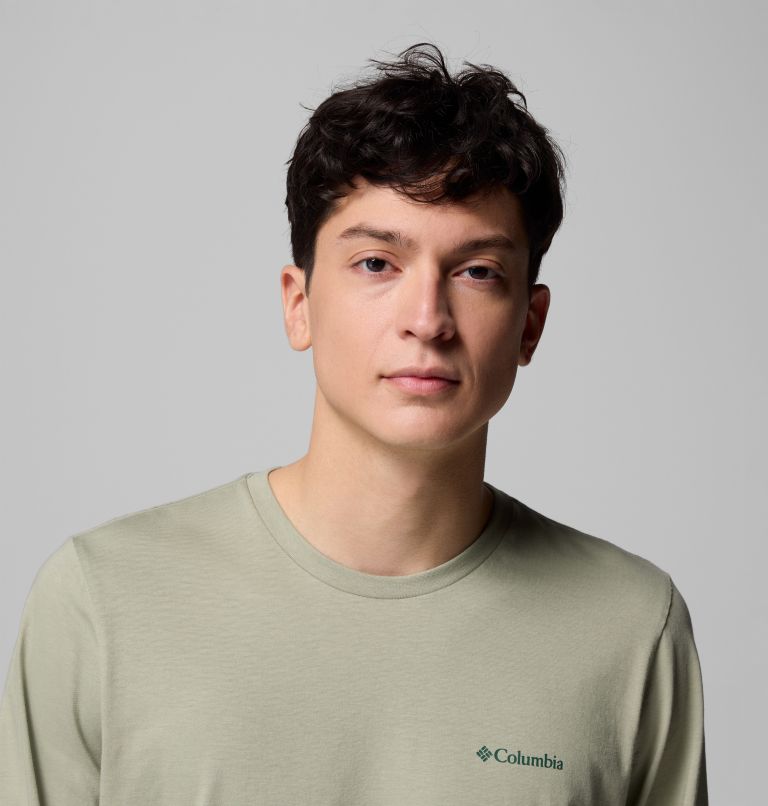CSC Seasonal Logo Longsleeve aus Bio-Baumwolle T-Shirt für Männer, Color: Safari, Meadowland, image 5