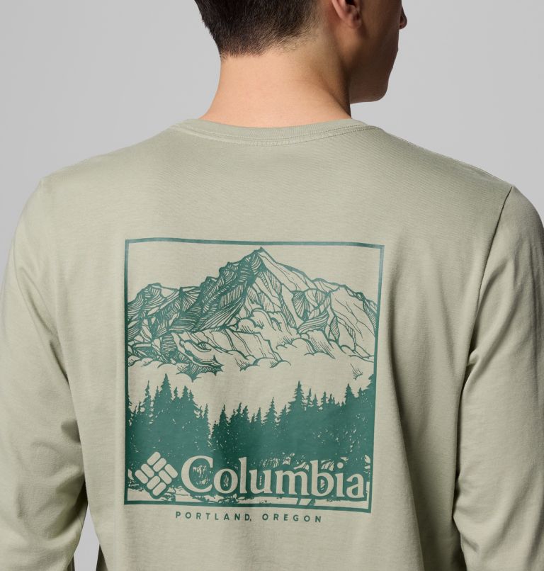 CSC Seasonal Logo Longsleeve aus Bio-Baumwolle T-Shirt für Männer, Color: Safari, Meadowland, image 6
