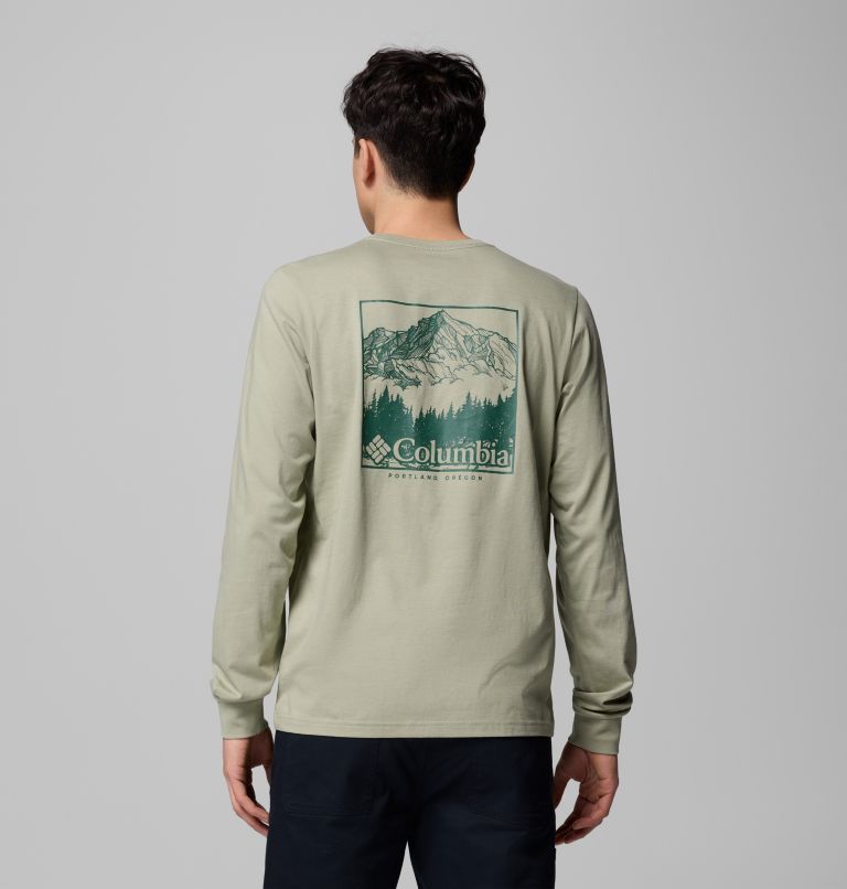 CSC Seasonal Logo Longsleeve aus Bio-Baumwolle T-Shirt für Männer, Color: Safari, Meadowland, image 1