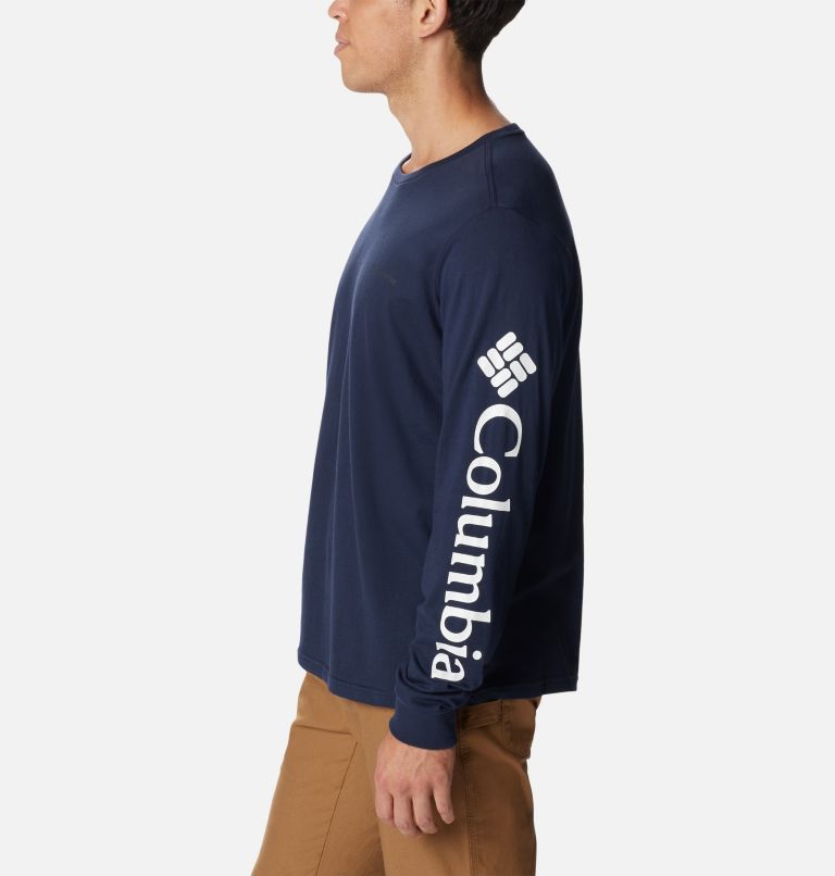 Men's CSC Basic Logo Long Sleeve T-Shirt, Color: Collegiate Navy, CSC Sleeve Logo, image 3