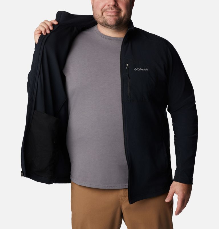 Thumbnail: Men's Klamath Range Fleece Jacket - Extended Size, Color: Black, image 5
