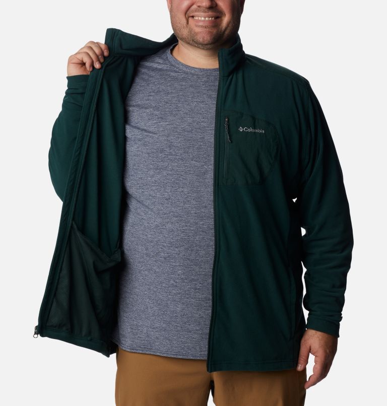 Men's Klamath Range Fleece Jacket - Extended Size, Color: Spruce, image 5