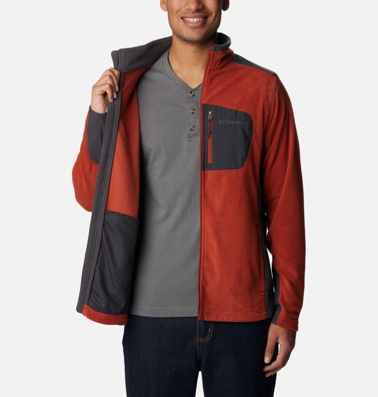 Men's Klamath Range Full Zip Jacket - Tall, Color: Warp Red, Shark, image 5