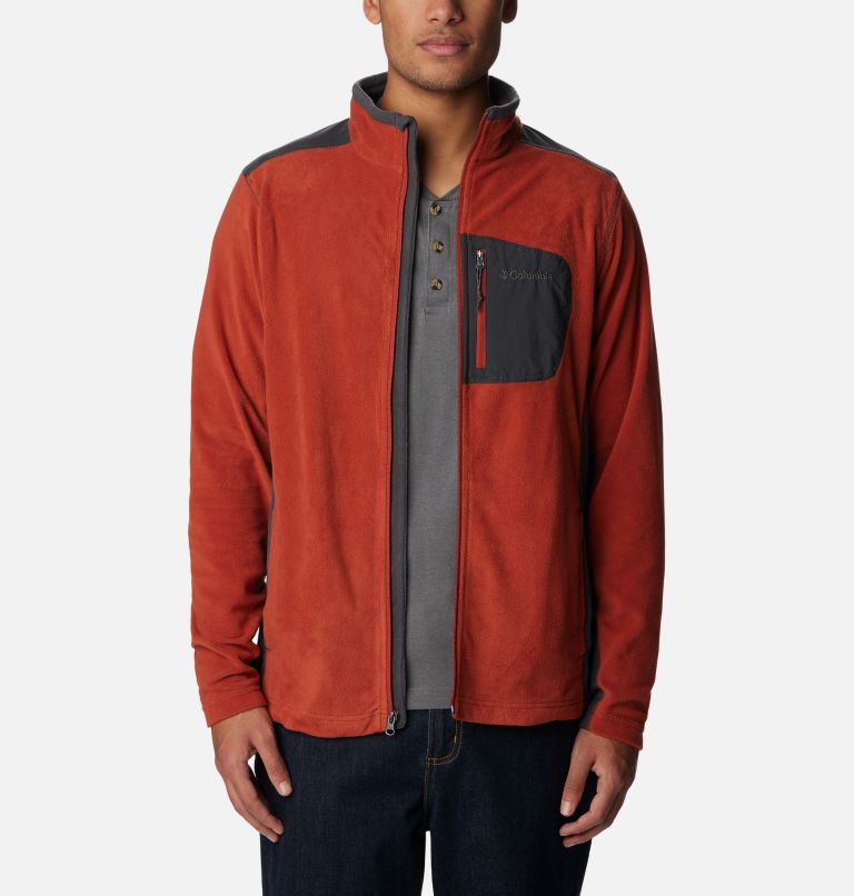 Men's Klamath Range Full Zip Jacket - Tall, Color: Warp Red, Shark, image 6