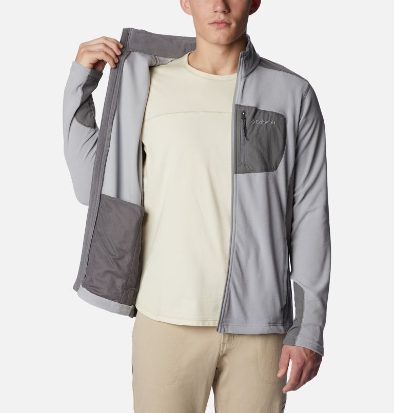 Men's Klamath Range Fleece Jacket, Color: Columbia Grey, City Grey, image 5