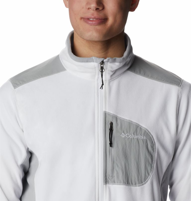 Men's Klamath Range Fleece Jacket, Color: White, Columbia Grey, image 4