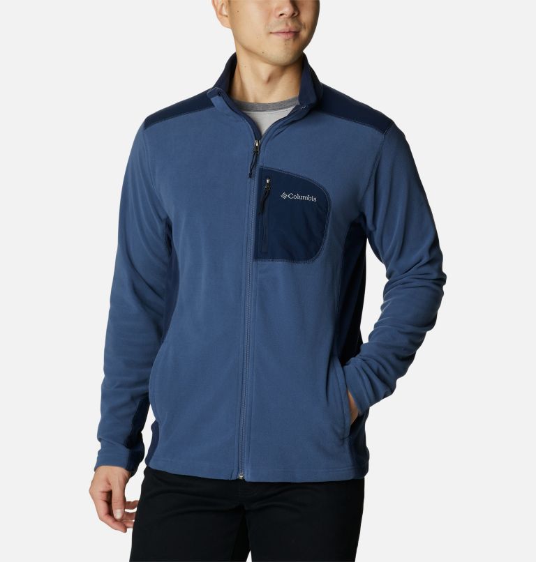 Thumbnail: Men's Klamath Range Fleece Jacket, Color: Dark Mountain, Collegiate Navy, image 1