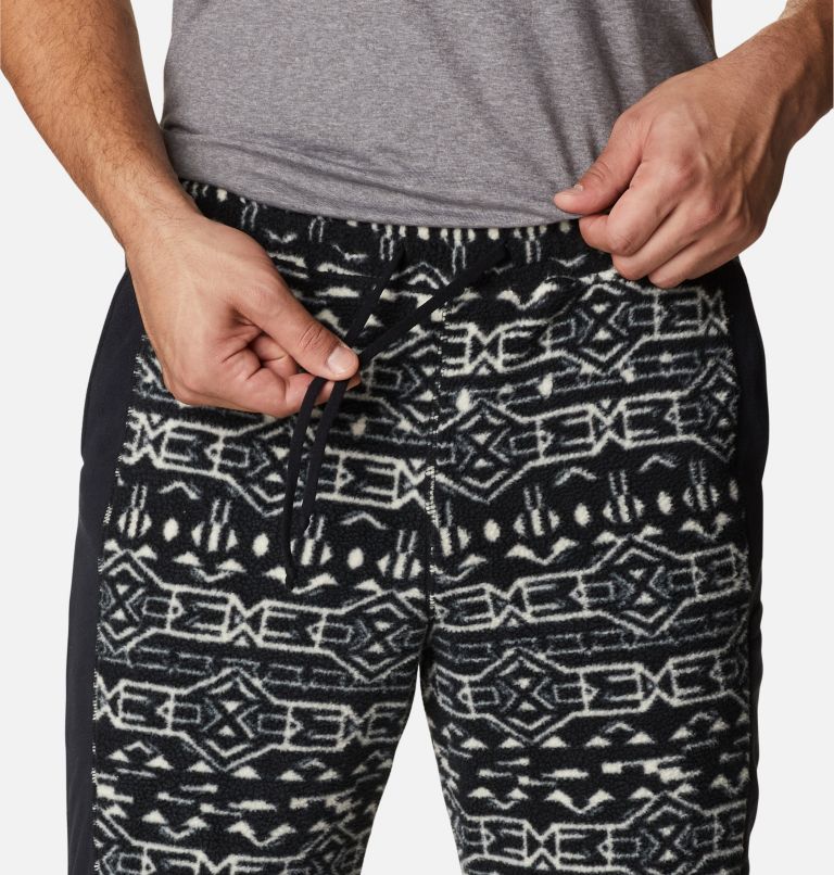 Thumbnail: Men's Haven Hills Fleece Pants, Color: Black Geo Print, Black, image 4