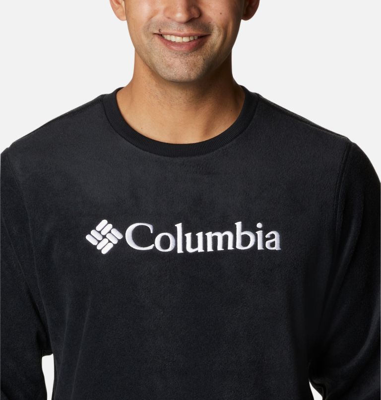 Thumbnail: Men's Steens Mountain Crew Fleece Shirt, Color: Black, image 4