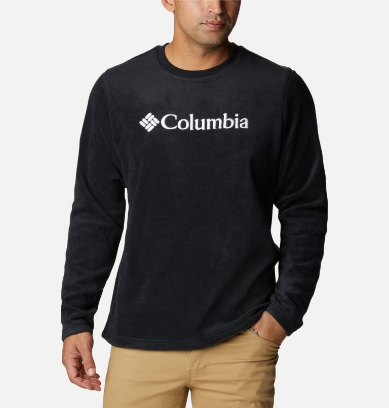 Men's Steens Mountain Crew Fleece Shirt, Color: Black, image 1