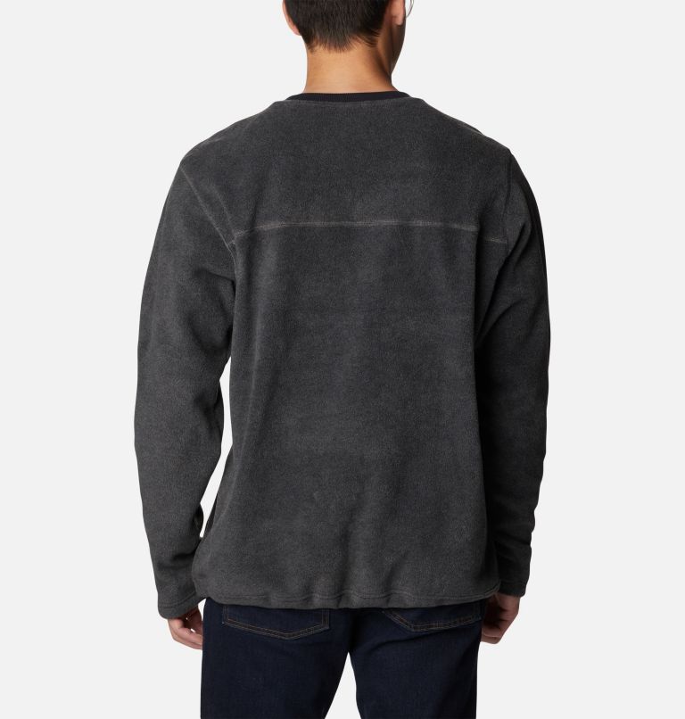 Men's Steens Mountain Crew Sweatshirt, Color: Charcoal Heather, image 2