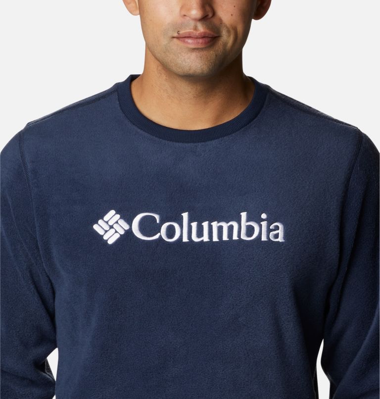Men's Steens Mountain Crew Fleece Shirt, Color: Collegiate Navy, image 4