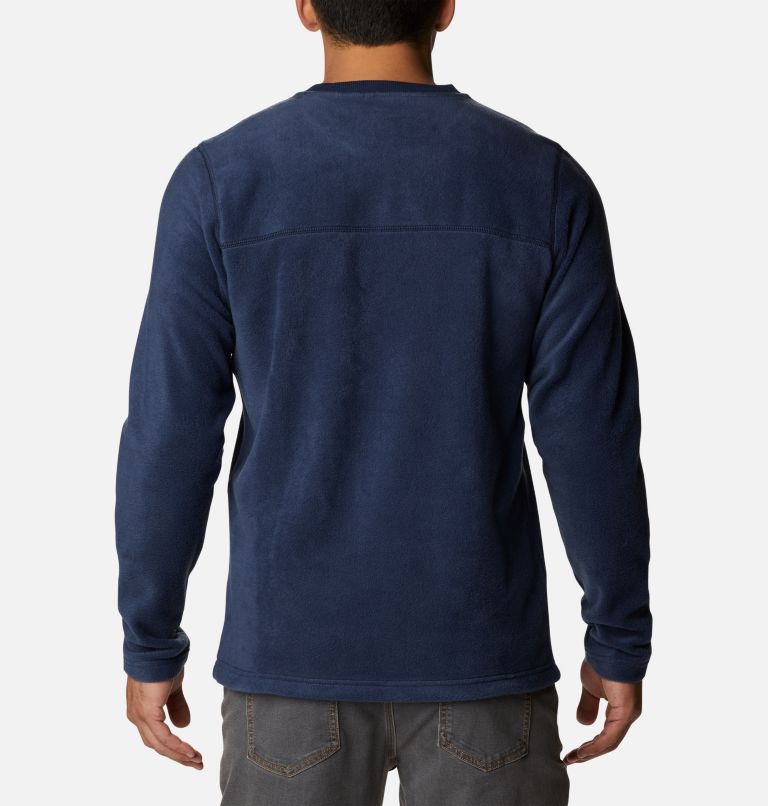 Thumbnail: Men's Steens Mountain Crew Fleece Shirt, Color: Collegiate Navy, image 2