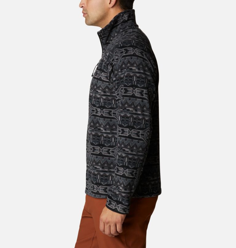 Forro polar estampado con media cremallera Fast Trek para hombre, Color: Black 80s Stripe Print, image 3