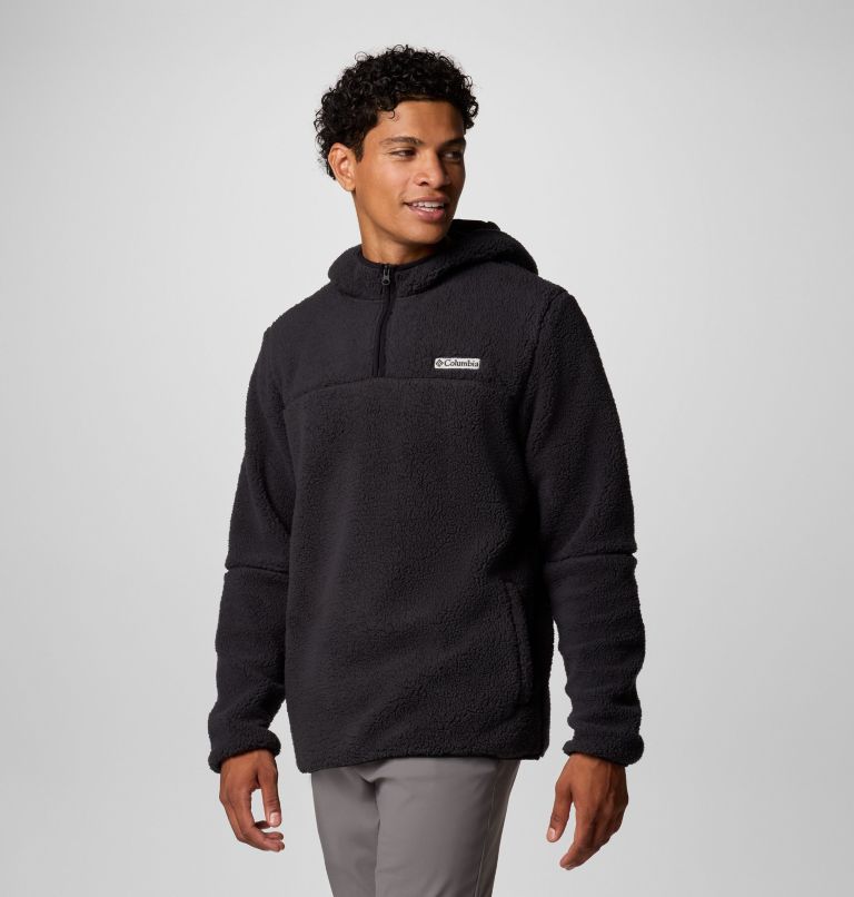 Mens sherpa hoodie pullover best sale