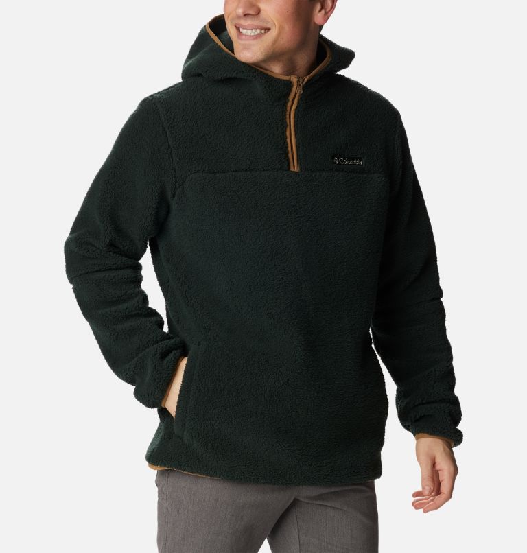 Thumbnail: Men's Rugged Ridge III Sherpa Pullover Hoodie, Color: Spruce, image 5